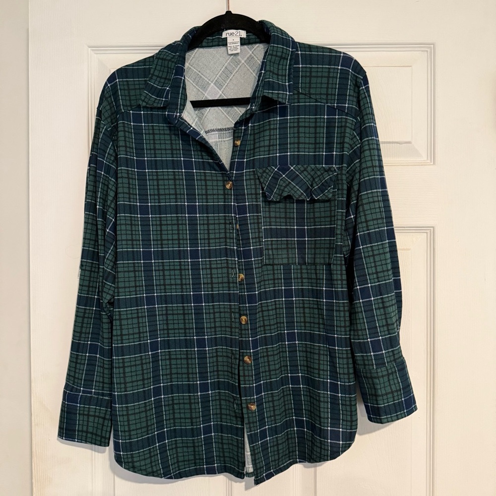 Rue21 Plaid Button Up